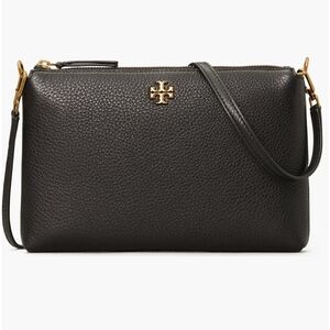 Tory Burch Black Pebbled Leather Crossbody Bag Like New 💕